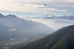 die Inversion stört die Thermik nur leicht und schafft einen schöne Stimmung