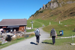 auf dem Weg zum Startplatz Brunni (Engelberg)